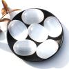 1/2 / 3/5 Pcs Natural White Selenite Crystal Gypsum Palm Stone,3 Pcs view 1
