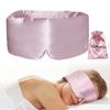 iCooBreeze 100% Natural Silk Eye Mask for Women Men, Soft Pressureless Cooling Blackout Eye Covers for Sleeping, Large Size Sleep Mask fits All Heads Adjustable, 1PC, Lotus Pink view 1