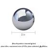 Addune Chinese Solid Iron Baoding Ball Heavy No Chiming Stainless Steel Chrome Color Health Exercise Balls for Big Hand Therapy Stress Relief No Sound (with Box) view 2