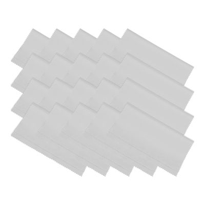 PATIKIL Eyeglass Microfiber Cleaning Cloth 7"x6", 20 Pack Glasses Cleaning Cloth Soft Wipe Screen Cloth for Camera Lens Eyeglasses Screens in Individual Vinyl Pouch, Grey
