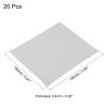 PATIKIL Eyeglass Microfiber Cleaning Cloth 7"x6", 20 Pack Glasses Cleaning Cloth Soft Wipe Screen Cloth for Camera Lens Eyeglasses Screens in Individual Vinyl Pouch, Grey view 2