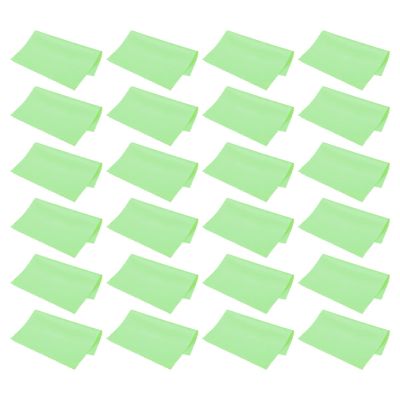 PATIKIL Eyeglass Microfiber Cleaning Cloth 7"x6", 24 Pack Glasses Cleaning Cloth Soft Suede Wipe Screen Cloth for Camera Lens Eyeglasses Screens in Individual Vinyl Pouch, Green