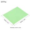 PATIKIL Eyeglass Microfiber Cleaning Cloth 7"x6", 24 Pack Glasses Cleaning Cloth Soft Suede Wipe Screen Cloth for Camera Lens Eyeglasses Screens in Individual Vinyl Pouch, Green view 2