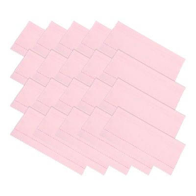 PATIKIL Eyeglass Microfiber Cleaning Cloth 6"x6", 20 Pack Glasses Cleaning Cloth Soft Wipe Screen Cloth for Camera Lens Eyeglasses Screens in Individual Vinyl Pouch, Pink