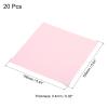 PATIKIL Eyeglass Microfiber Cleaning Cloth 6"x6", 20 Pack Glasses Cleaning Cloth Soft Wipe Screen Cloth for Camera Lens Eyeglasses Screens in Individual Vinyl Pouch, Pink view 2