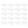 PATIKIL Eyeglass Microfiber Cleaning Cloth 6"x6", 20 Pack Glasses Cleaning Cloth Soft Wipe Screen Cloth for Camera Lens Eyeglasses Screens in Individual Vinyl Pouch, White view 1