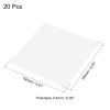 PATIKIL Eyeglass Microfiber Cleaning Cloth 6"x6", 20 Pack Glasses Cleaning Cloth Soft Wipe Screen Cloth for Camera Lens Eyeglasses Screens in Individual Vinyl Pouch, White view 2