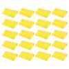 PATIKIL Eyeglass Microfiber Cleaning Cloth 6"x6", 20 Pack Glasses Cleaning Cloth Soft Wipe Screen Cloth for Camera Lens Eyeglasses Screens in Individual Vinyl Pouch, Yellow view 1