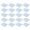 PATIKIL Eyeglass Microfiber Cleaning Cloth 7"x6", 20 Pack Glasses Cleaning Cloth Soft Wipe Screen Cloth for Camera Lens Eyeglasses Screens in Individual Vinyl Pouch, Blue view 1
