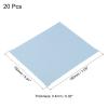 PATIKIL Eyeglass Microfiber Cleaning Cloth 7"x6", 20 Pack Glasses Cleaning Cloth Soft Wipe Screen Cloth for Camera Lens Eyeglasses Screens in Individual Vinyl Pouch, Blue view 2
