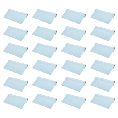 PATIKIL Eyeglass Microfiber Cleaning Cloth 6"x6", 24 Pack Glasses Cleaning Cloth Soft Suede Wipe Screen Cloth for Camera Lens Eyeglasses Screens in Individual Vinyl Pouch, Blue