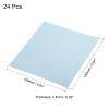 PATIKIL Eyeglass Microfiber Cleaning Cloth 6"x6", 24 Pack Glasses Cleaning Cloth Soft Suede Wipe Screen Cloth for Camera Lens Eyeglasses Screens in Individual Vinyl Pouch, Blue view 2
