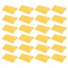 PATIKIL Eyeglass Microfiber Cleaning Cloth 6"x6", 24 Pack Glasses Cleaning Cloth Soft Suede Wipe Screen Cloth for Camera Lens Eyeglasses Screens in Individual Vinyl Pouch, Yellow view 1