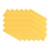 PATIKIL Eyeglass Microfiber Cleaning Cloth 6"x6", 24 Pack Glasses Cleaning Cloth Soft Suede Wipe Screen Cloth for Camera Lens Eyeglasses Screens in Individual Vinyl Pouch, Yellow view 3