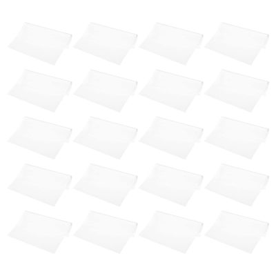 PATIKIL Eyeglass Microfiber Cleaning Cloth 7"x6", 20 Pack Glasses Cleaning Cloth Soft Wipe Screen Cloth for Camera Lens Eyeglasses Screens in Individual Vinyl Pouch, White