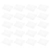 PATIKIL Eyeglass Microfiber Cleaning Cloth 7"x6", 20 Pack Glasses Cleaning Cloth Soft Wipe Screen Cloth for Camera Lens Eyeglasses Screens in Individual Vinyl Pouch, White view 1