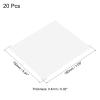 PATIKIL Eyeglass Microfiber Cleaning Cloth 7"x6", 20 Pack Glasses Cleaning Cloth Soft Wipe Screen Cloth for Camera Lens Eyeglasses Screens in Individual Vinyl Pouch, White view 2