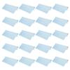 PATIKIL Eyeglass Microfiber Cleaning Cloth 6"x6", 20 Pack Glasses Cleaning Cloth Soft Wipe Screen Cloth for Camera Lens Eyeglasses Screens in Individual Vinyl Pouch, Blue view 1