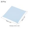 PATIKIL Eyeglass Microfiber Cleaning Cloth 6"x6", 20 Pack Glasses Cleaning Cloth Soft Wipe Screen Cloth for Camera Lens Eyeglasses Screens in Individual Vinyl Pouch, Blue view 2