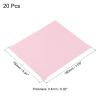 PATIKIL Eyeglass Microfiber Cleaning Cloth 7"x6", 20 Pack Glasses Cleaning Cloth Soft Wipe Screen Cloth for Camera Lens Eyeglasses Screens in Individual Vinyl Pouch, Pink view 2