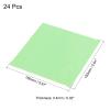 PATIKIL Eyeglass Microfiber Cleaning Cloth 6"x6", 24 Pack Glasses Cleaning Cloth Soft Suede Wipe Screen Cloth for Camera Lens Eyeglasses Screens in Individual Vinyl Pouch, Green view 2