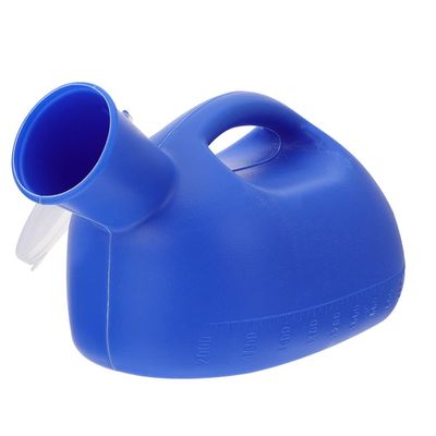 Urinal for Men Potty 2000 ml/66 oz Mens Bottle Spill Proof Male Urinal with lid with Handle Thick Plastic Pee Bottles for Hospitals Emergency and Travel