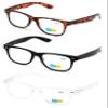 3 Pairs of Classic Anti Blue UV Ray Reading Glasses - Spring Hinge Readers (1 Black 1 Tortoise 1 Clear, 2.50, multiplier_x) view 1