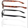 3 Pairs of Classic Anti Blue UV Ray Reading Glasses - Spring Hinge Readers (1 Black 1 Tortoise 1 Clear, 2.50, multiplier_x) view 3