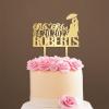 Custom Mr Mrs Cake Topper Mirror Gold Monogram Wedding Cake Topper Personalized Customized Bride And Groom Wedding Cake Topper Funny Cake Toppers for Wedding Acrylic Party Supplies view 1