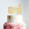 Custom Mr Mrs Cake Topper Mirror Gold Monogram Wedding Cake Topper Personalized Customized Bride And Groom Wedding Cake Topper Funny Cake Toppers for Wedding Acrylic Party Supplies view 4