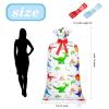 Teling 2 Pcs Large Dinosaur Plastic Gift Bags 70"x 40" Oversized Plastic Storage Bags with 2 Rolls Ribbons for Birthday Party, New Parents Shower, Bicycle Bike, Holiday view 2