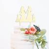 Bride And Groom Cake Topper with Pet, Mr & Mrs Rustic Wreath Couple's Names Cake Topper, Wood Monogram Wedding Cake Topper Personalized, Custom Mr Mrs Cake Topper, Funny Cake Toppers for Wedding view 2