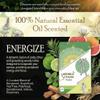 AROMA STICKERS Original Blend Energize - 100% Natural Essential Oil Scented - Diffuser Sticker - Aromatherapy Stickers for Personal Space - Towels, Face Mask & Pillow - (Pack of 1, 12 Stickers) view 2