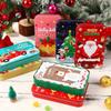 Cabilock Christmas Tinplate Card Box, 8Pcs Assorted Color Greeting Gift Card Holders with Lid, Holiday Tin Box for Christmas Party Favors Xmas Present Supplies view 2