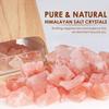SALKING 2-in-1 Ultrasonic Essential Oil Diffuser & Himalayan Salt Lamp, Aromatherapy Diffuser Cool Mist Humidifier with Auto Off Function, 100% Pure Himalayan Pink Salt Rock, 150ml (Wooden Grain) view 2