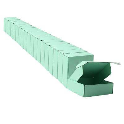 Small Green Shipping Packaging Boxs MEIANJU L6xW6xH2 inch 20PCS Shipping Boxs Gift Wrap Box for Bridesmaid Proposal,Invitations, Wedding,Christmas,Anniversary