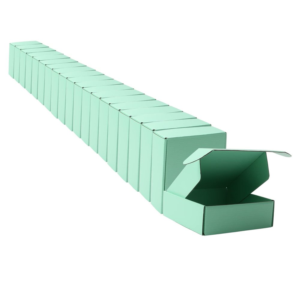 Small Green Shipping Packaging Boxs MEIANJU L6xW6xH2 inch 20PCS Shipping Boxs Gift Wrap Box for Bridesmaid Proposal,Invitations, Wedding,Christmas,Anniversary