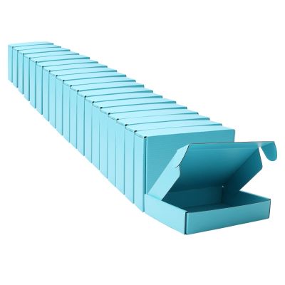 Small Blue Mailers Shipping Boxs MEIANJU Shipping Packaging 8x5.5x1.5 inch 20PCS Gift Wrap Box for Bridesmaid Proposal,Invitations, Wedding,Christmas,Anniversary Suitable E-Commerce Packaging