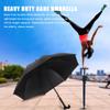 2-in-1 Walking Sticks Umbrella - Windbreak Ribs Walking Cane Umbrella Lightweight, Windproof, Heavy-Duty Frame- Ideal Father's Gift for Climbing, Hiking, Hanging Out on Raining view 3