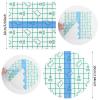 50 Pcs Waterproof Adhesive Bandages Transparent Stretch Tattoo Aftercare Bandage,Protective Waterproof Film Dressing Cover Tape for Wound Dressing, Swimming, Shower (4 x 4 Inch Round,Square) view 3