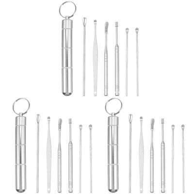 Healifty 3sets Ear Wax Removal Tools Comfortable Ear Picks for for Home and Friends