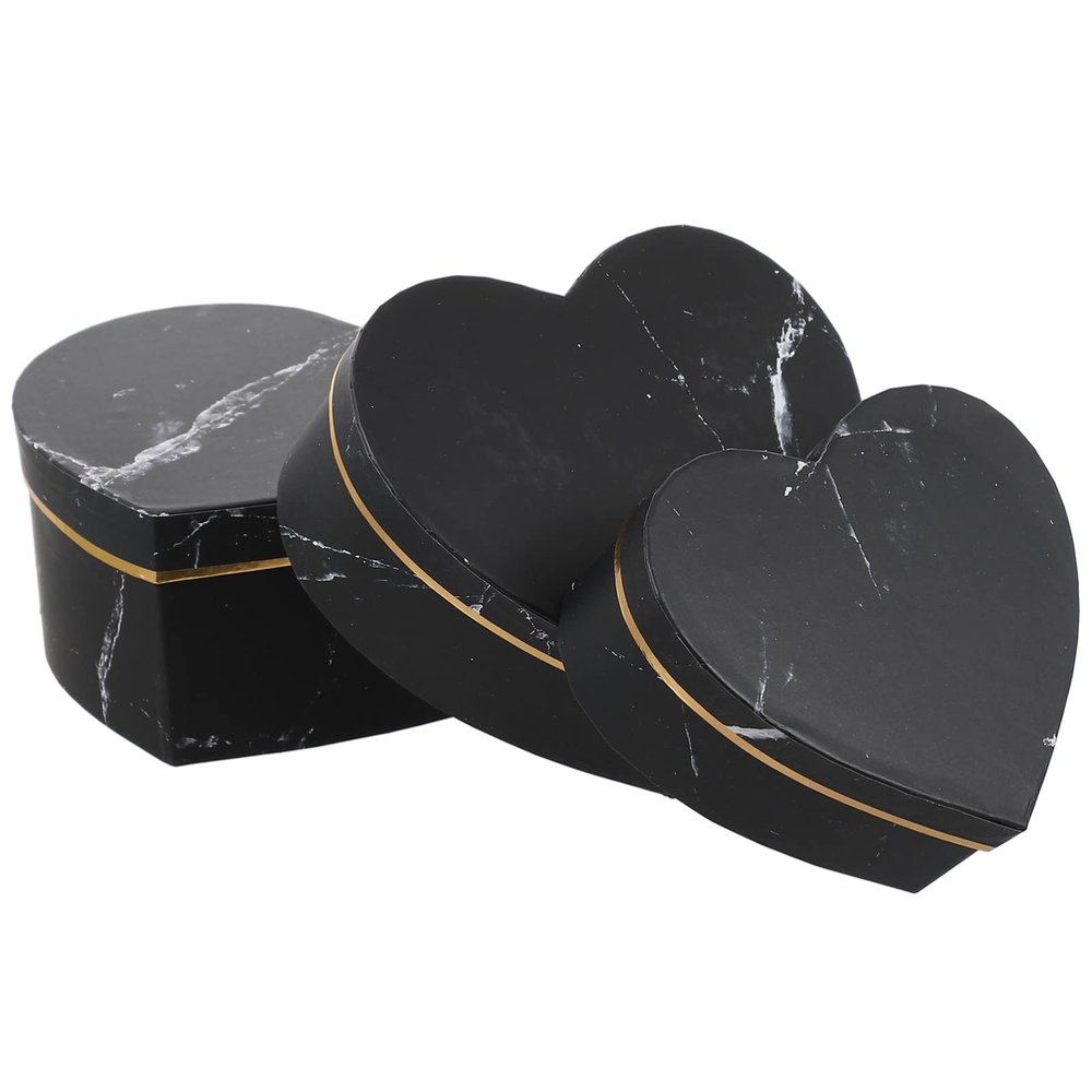 jojofuny Cupcake Containers Favor Boxes Heart Boxes 3Pcs, s s for Arrangements Heart Shaped Favor s Shaped Bag