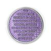 9 Year Sobriety Coin | Legacy AA Chip | Thick Triplate Recovery Anniversary Token (Lavender) view 3