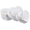 jojofuny 3pcs Heart-shaped Flower Storage Box Elegant Marble Design for and Flexible Packaging for Valentine Day Birthdays and Special Occasions view 1