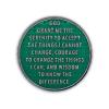9 Year Sobriety Coin | Legacy AA Chip | Thick Triplate Recovery Anniversary Token (Green) view 3