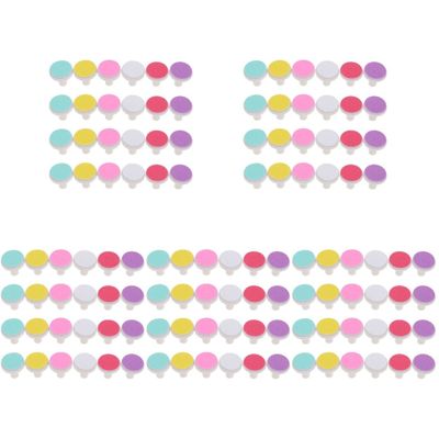 FOMIYES 5sets Baby Nail Trimmer Grinding Heads Electric Replacement Pads in Multiple Colors for Safe Nail Care 24pcs*5