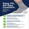 Pembrook Bamboo Viscose Diabetic Socks for Women & Men - 6 Pairs Ankle Neuropathy Socks | Stretch Top for Swollen Feet | Gray view 2