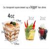 supernal 100pcs Square Plastic Dessert Cups (4oz) with 100pcs Mini Gold Plastic Spoons with 100pcs Silver Dessert Fork Perfect Choice for Wedding and Party view 2