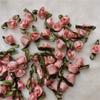 200pcs Mini Satin Ribbon Flower Bows Rose Wedding Sewing Crafts Appliques Polyester for Wedding Bride Gift Wrapping Decoration (Pink) view 2