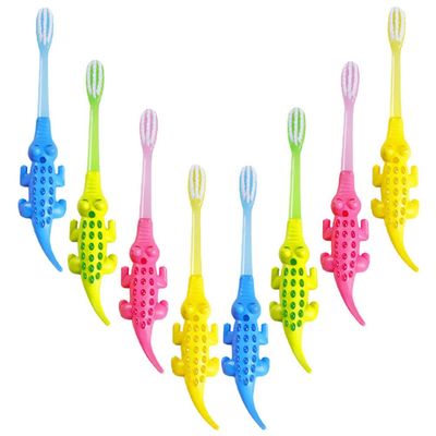 Healifty 8pcs Girls Toothbrush Infants Soft Training Toothbrush Oral Care Set Random Color